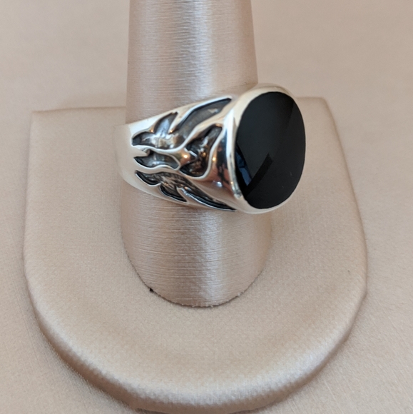 Other - Sterling Silver Black Onyx Ring